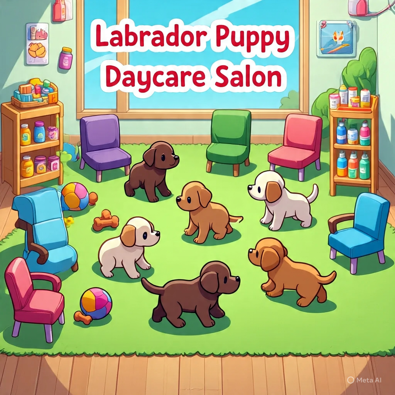 Labrador Puppy Daycare Salon