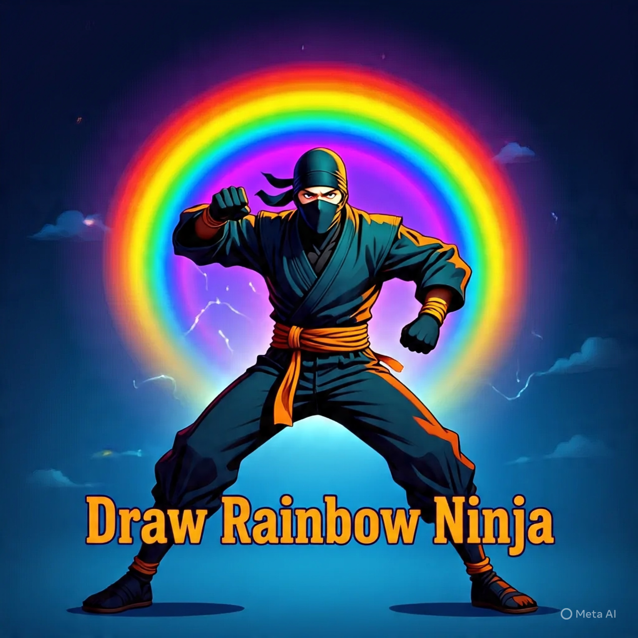 Draw Rainbow Ninja